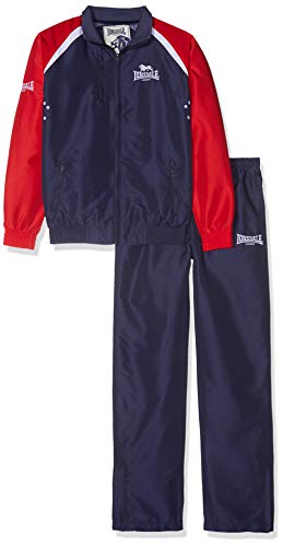 Londsdale Boxen Bekleidung Team Tracksuit, Navy/Red/White, Youth von Lonsdale