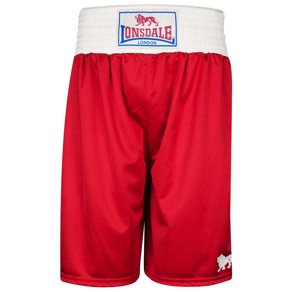 Lonsdale Amateur Boxing Trunks Shorts Rot L Mann von Lonsdale