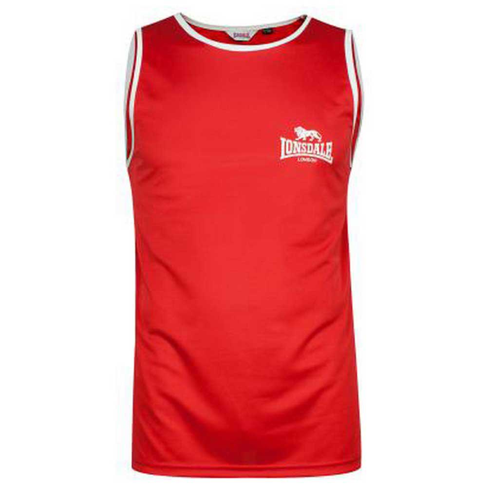 Lonsdale Amateur Singlet Sleeveless T-shirt Rot S Mann von Lonsdale