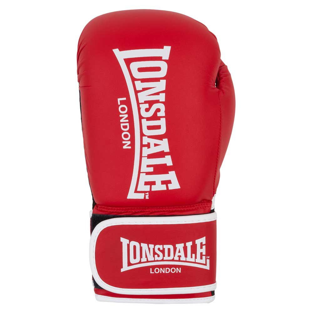 Lonsdale Ashdon Leather Artificial Boxing Gloves Rot 12 oz Lonsdale Ashdon Leather Artificial Boxing Gloves Rot 12 oz von Lonsdale