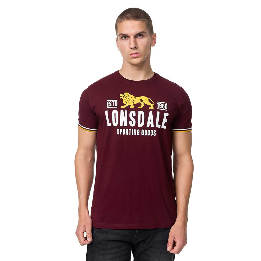 Lonsdale Blagh Short Sleeve T-shirt Rot 2XL Mann von Lonsdale