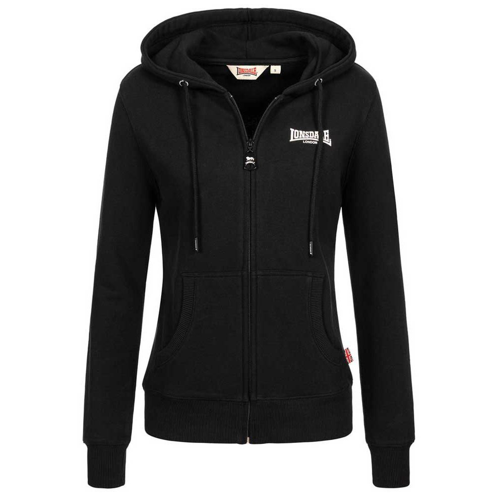 Lonsdale Calder Vale Full Zip Sweatshirt Schwarz L Frau von Lonsdale