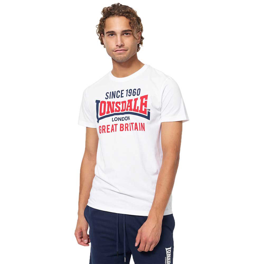 Lonsdale Collessie Short Sleeve T-shirt Weiß 2XL Mann von Lonsdale