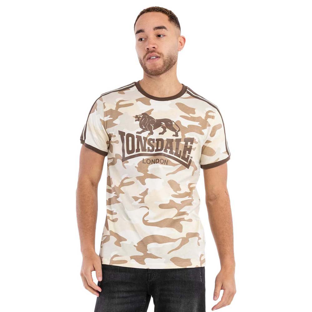 Lonsdale Cregneash Short Sleeve T-shirt Beige 3XL Mann von Lonsdale