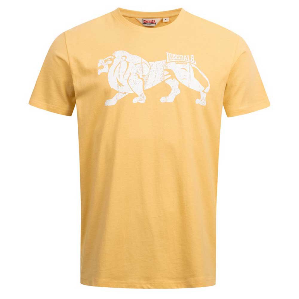 Lonsdale Endmoor Short Sleeve T-shirt Gelb L Mann von Lonsdale