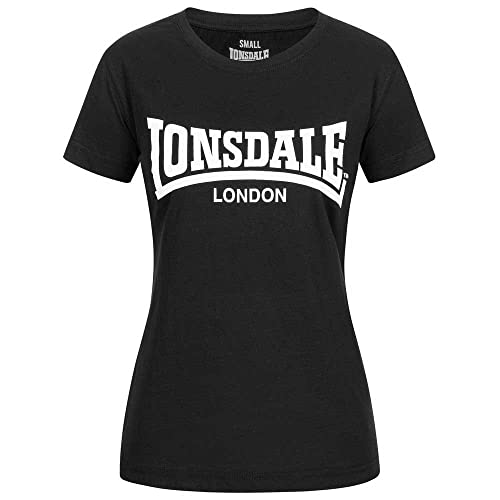 Lonsdale Damen Cartmel T-Shirt, Schwarz, XL EU von Lonsdale