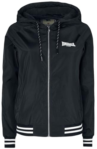 Lonsdale Damen Meriden Windjacke, Schwarz, L EU von Lonsdale