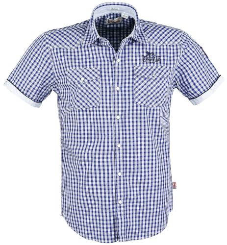 Lonsdale London Herren Berny Slim Fit Shirt, Shortsleeve, Navy/Ice, L Lonsdale London Herren Berny Slim Fit Shirt, Shortsleeve, Navy/Ice, L von Lonsdale
