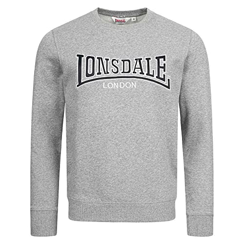 Lonsdale Herren Berger Lp181 Sweatshirt, Marl Grey, L EU Lonsdale Herren Berger Lp181 Sweatshirt, Marl Grey, L EU von Lonsdale