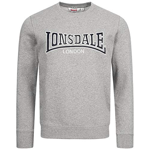 Lonsdale Herren Berger Lp181 Sweatshirt, Marl Grey, 3XL EU von Lonsdale