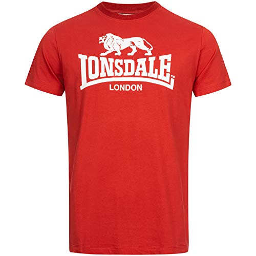 Lonsdale Herren St. Erney T Shirt, Rot, S EU von Lonsdale