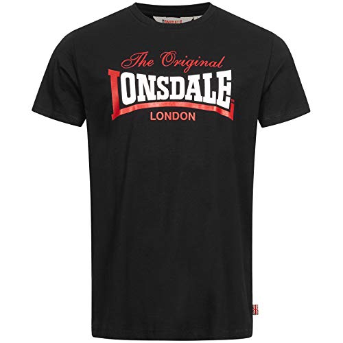 Lonsdale Herren Aldingham T Shirt, Schwarz, XL EU von Lonsdale