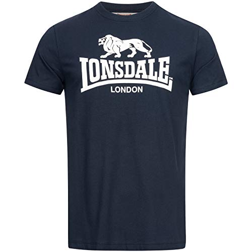 Lonsdale Herren T-Shirt Normale Passform ST. ERNEY, Navy, XL von Lonsdale