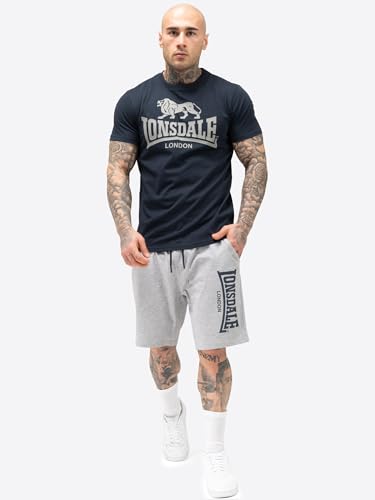 Lonsdale Herren T-Shirt & Shorts Set normale Passform MAIR, Dark Navy/Marl Grey, S Lonsdale Herren T-Shirt & Shorts Set normale Passform MAIR, Dark Navy/Marl Grey, S von Lonsdale