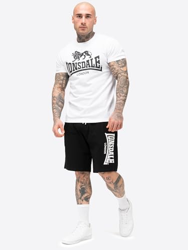 Lonsdale Herren T-Shirt & Shorts Set normale Passform MAIR, White/Black, L Lonsdale Herren T-Shirt & Shorts Set normale Passform MAIR, White/Black, L von Lonsdale