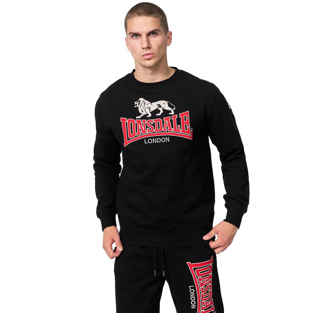 Lonsdale Lawins Sweatshirt Schwarz 2XL Mann von Lonsdale