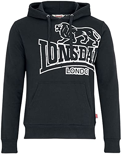 Lonsdale London Herren TADLEY Kapuzenpullover, Black/Ecru, XXL Lonsdale London Herren TADLEY Kapuzenpullover, Black/Ecru, XXL von Lonsdale