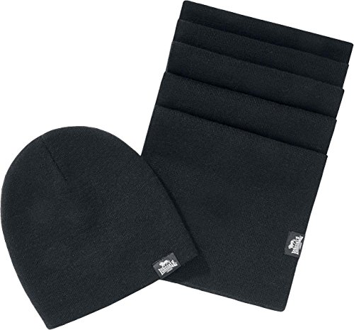 Lonsdale London Unisex Leafield Schal Mütze, Schwarz, Einheitsgröße EU Lonsdale London Unisex Leafield Schal Mütze, Schwarz, Einheitsgröße EU von Lonsdale