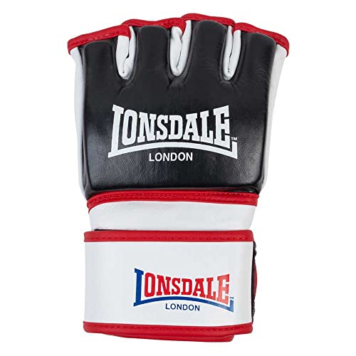 Lonsdale MMA-Trainingshandschuhe aus Leder Emory Black/White/Red S Lonsdale MMA-Trainingshandschuhe aus Leder Emory Black/White/Red S von Lonsdale