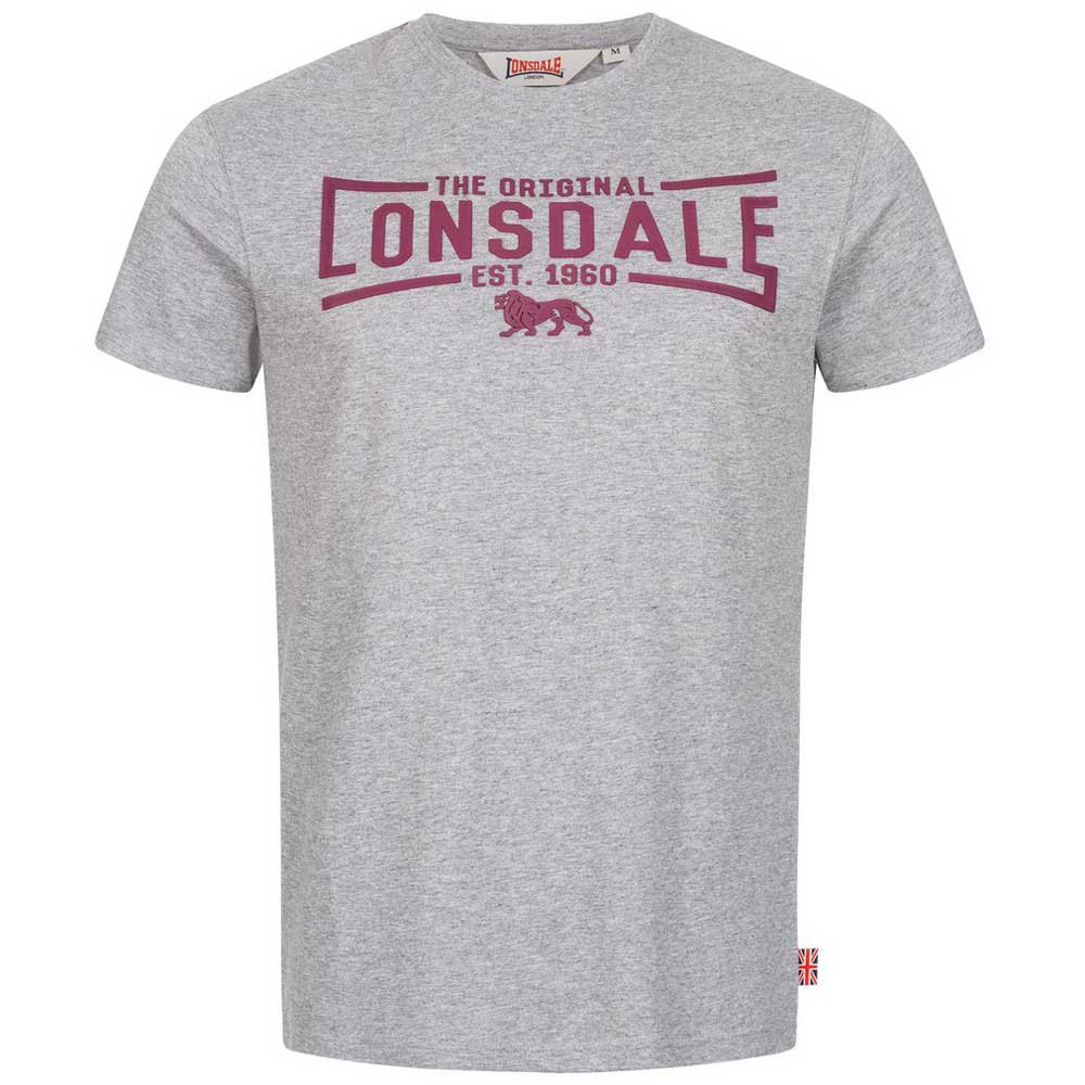 Lonsdale Nybster Short Sleeve T-shirt Grau S Mann von Lonsdale