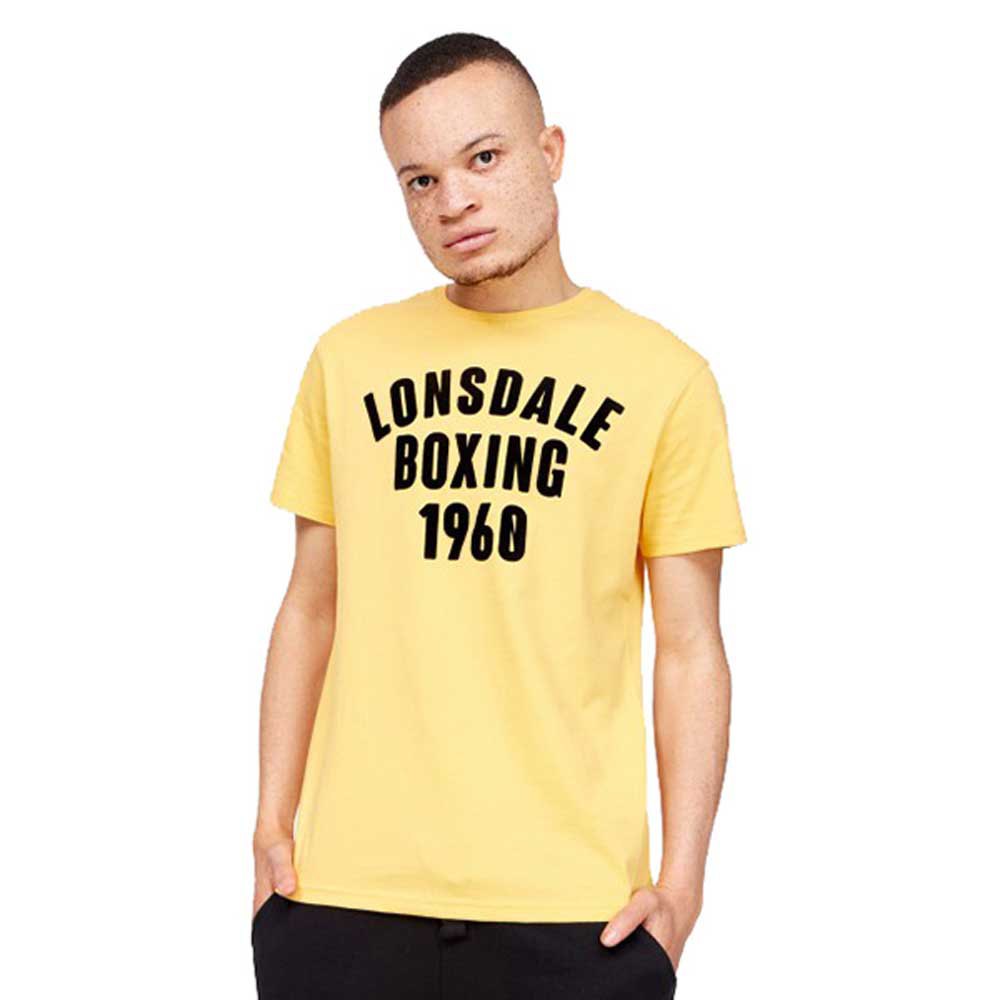 Lonsdale Pitsligo Short Sleeve T-shirt Gelb L Mann von Lonsdale