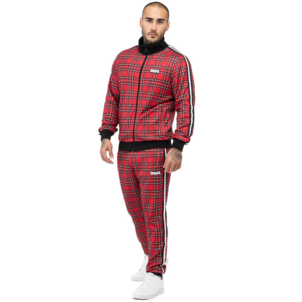 Lonsdale Royal Stewart Slim Fit Tracksuit Rot XL Mann von Lonsdale