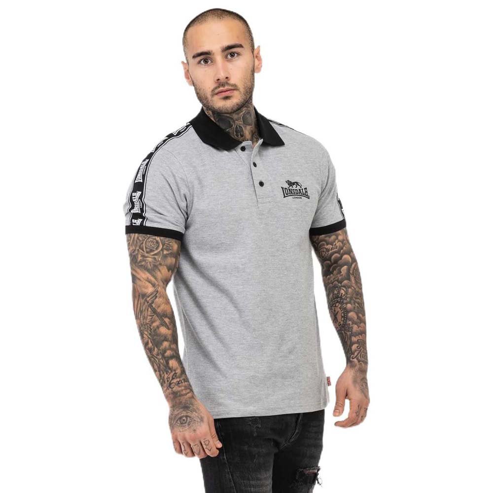 Lonsdale Setter Short Sleeve Polo Grau 3XL Mann von Lonsdale