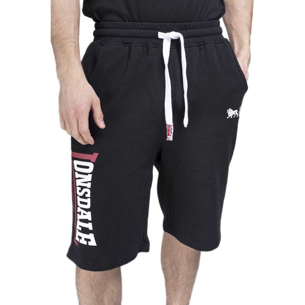 Lonsdale Sidemouth Sweat Shorts Schwarz 3XL Mann von Lonsdale