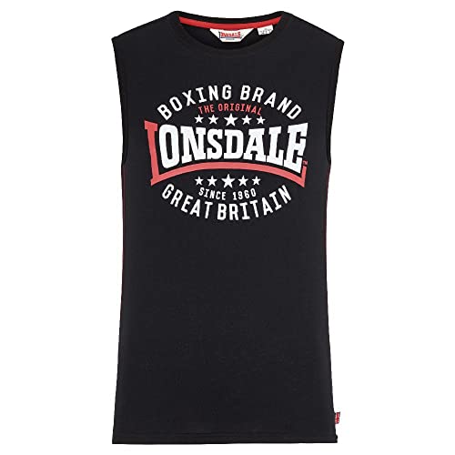 Lonsdale London Herren stk. agnes Slim Fit Tank Top, Schwarz, M EU von Lonsdale