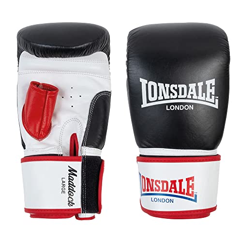 Lonsdale Unisex-Adult Maddock Equipment, Black/White/Red, XL von Lonsdale