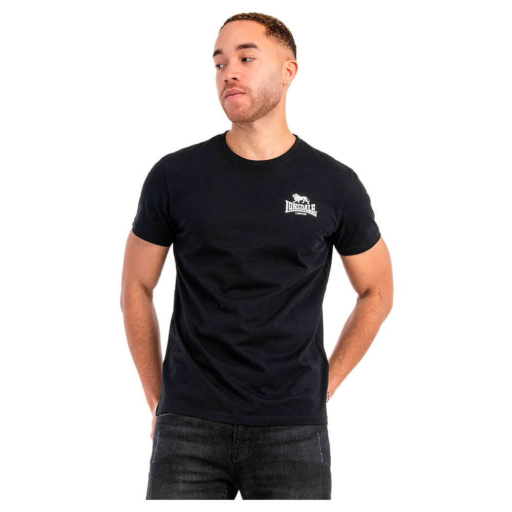 Lonsdale Whiteness Short Sleeve T-shirt Schwarz XL Mann von Lonsdale