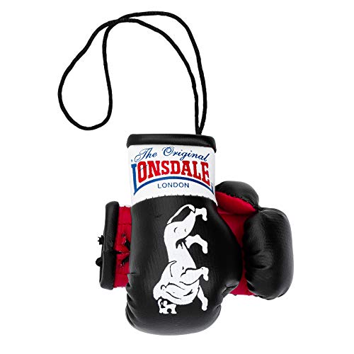 Lonsdale Erwachsene (Unisex) Mini Boxing Gloves Werbeartikel, Schwarz, S EU von Lonsdale