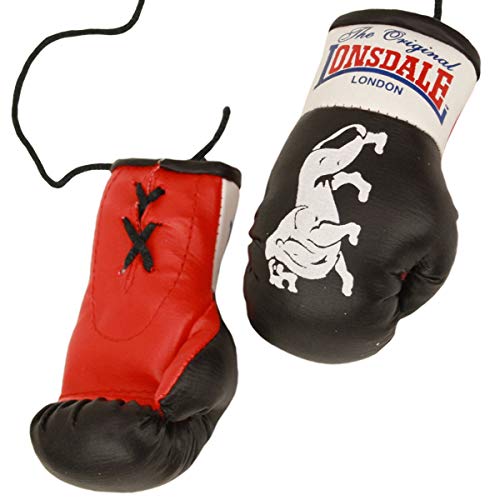 Lonsdale Erwachsene (Unisex) Mini Boxing Gloves Werbeartikel, Schwarz, S EU von Lonsdale