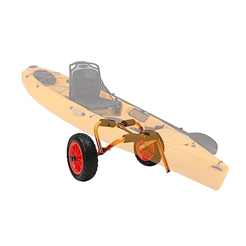 Loobiiny Faltbarer Kajakwagen inklusive Riemen und rutschfesten Stützfüßen kann verwendet werden, um Kajak Kanus Paddle Board und andere Ausrüstung zu transportieren von Loobiiny