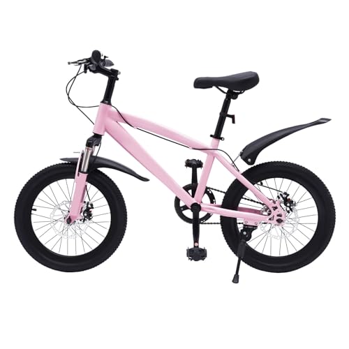 Loohacp 18-Zoll-Fahrrad für Männer und Frauen, Outdoor-Fahrrad kann EIN Gewicht von 60kg tragen, passend für Jugendliche im Alter von 8-16 (Rosa) von Loohacp
