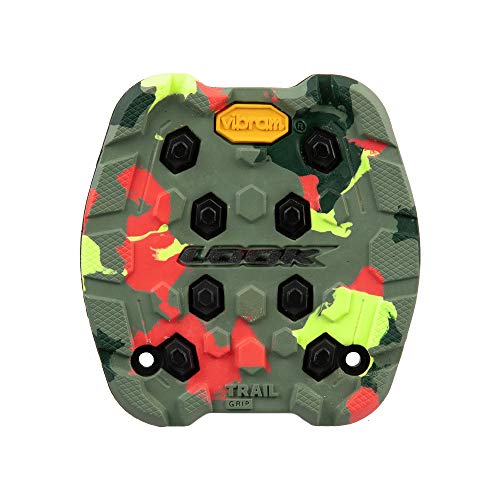 LOOK Cycle - Activ Grip Trail Pad - Kompatibel mit Trail Grip Flat Pedalen - Anti-Rutsch Technologie mit Innovativer Grip Gummi Oberfläche - Außergewöhnliche Griffigkeit - Crazy Camo von LOOK