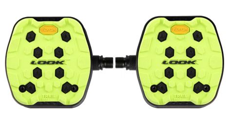 schauen sie trail grip flat pedals lime von Look