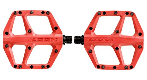 look trail fusion flat pedals red von Look