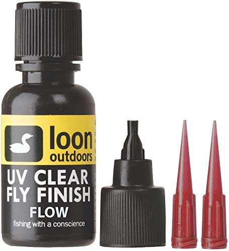 Loon Outdoors - UV - durchsichtiges Finish - Fliegenbinden - Angeln - Köpfe und Körper, F0100, Flow 1/2oz von Loon