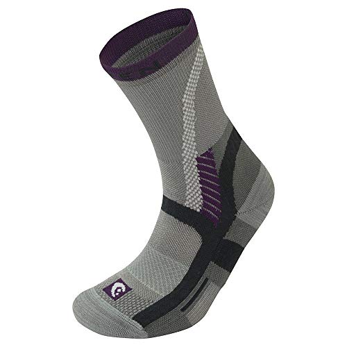 Lorpen Damen T3 Light Hiker Socken, grau/Pflaume, Medium Lorpen Damen T3 Light Hiker Socken, grau/Pflaume, Medium von Lorpen