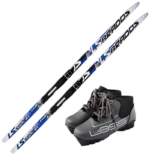 Skiwax Europe Langlauf Ski Set für Kinder: Langlauf Ski + Bindung+ Langlaufschuhe - Länge: 170cm Skiwax Europe Langlauf Ski Set für Kinder: Langlauf Ski + Bindung+ Langlaufschuhe - Länge: 170cm von Loss