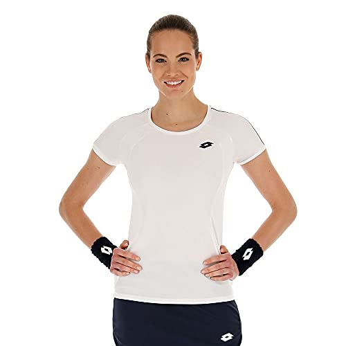 Lotto Damen, Squadra PL T-Shirt Weiß, Dunkelgrau, XL Oberbekleidung Lotto Damen, Squadra PL T-Shirt Weiß, Dunkelgrau, XL Oberbekleidung von Lotto