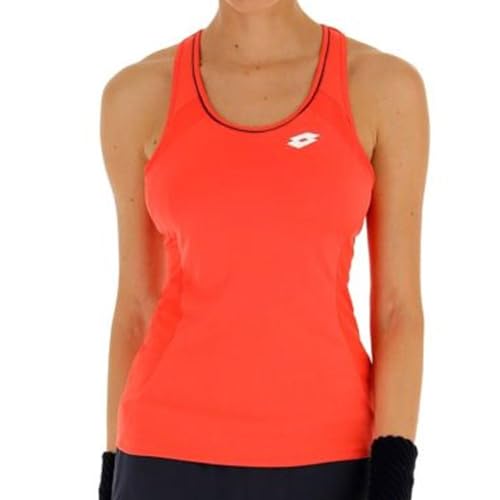 Lotto Damen, Squadra PL Tank-Top Weiß, Dunkelgrau, XL Oberbekleidung Lotto Damen, Squadra PL Tank-Top Weiß, Dunkelgrau, XL Oberbekleidung von Lotto