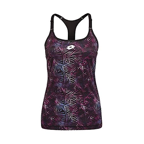 Lotto Damen, Superrapida II PL Printed Tank-Top Schwarz, Dunkelrot, L Oberbekleidung, L von Lotto