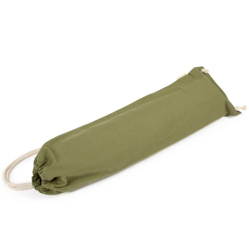 Lotuscrafts Yogatasche Nandi aus Bio-Baumwolle - Fair & Ökologisch hergestellt - Yogamattentasche 78cm groß - Tasche für Yogamatten & Yoga-Zubehör - Farbe Oil Green von Lotuscrafts