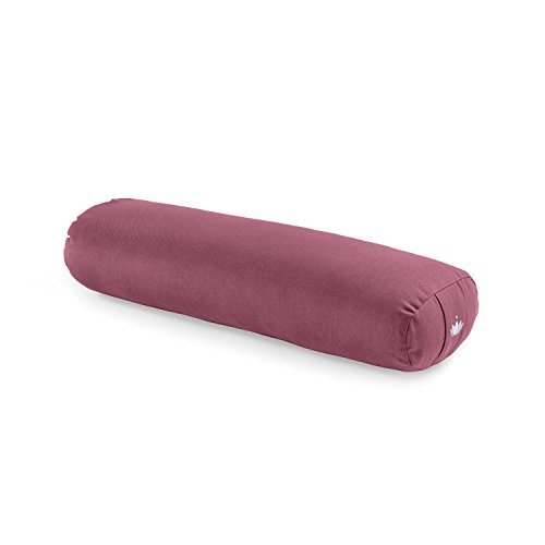 Lotuscrafts Yoga Bolster für Yin Yoga - Yogabolster mit Kapokfüllung - Waschbarer Bezug aus Baumwolle - Yogakissen Groß für Restorative Yoga - Small (72 x 20 x 15 cm) von Lotuscrafts