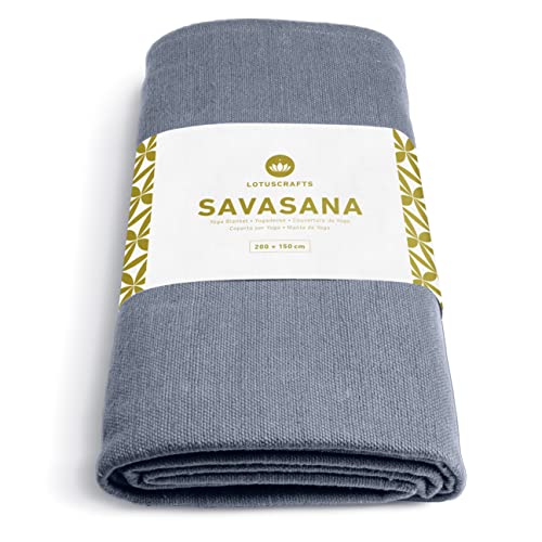 Lotuscrafts® Yogadecke Baumwolle Savasana 200 x 150 cm, Meditationsdecke, Widerstandsfähig & Langlebig, aus 100% Baumwolle, Yoga Decke für Entspannung Lotuscrafts® Yogadecke Baumwolle Savasana 200 x 150 cm, Meditationsdecke, Widerstandsfähig & Langlebig, aus 100% Baumwolle, Yoga Decke für Entspannung von Lotuscrafts
