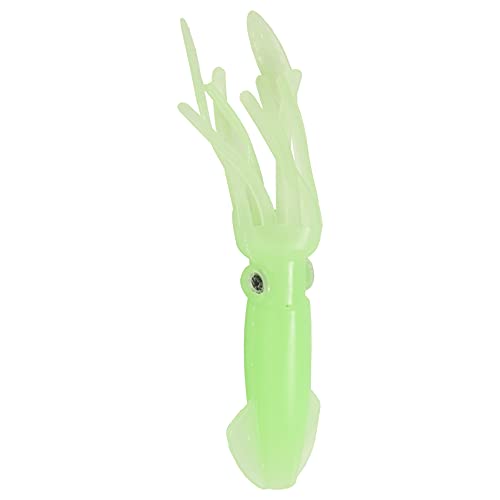 Loufy 5 Stück 10,5 cm Oktopus-Köder Tintenfisch Rock Köder Glow in Dark Luminous Salzwasser Köder für Thunfisch Delphin Barsch Köder von Loufy