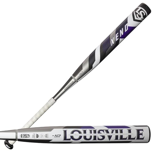 Louisville Slugger Damen 2025 Xeno Fastpitch Schläger, Grau/Weiß/Violett von Louisville Slugger