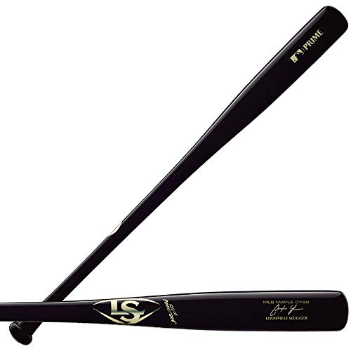 Louisville Slugger Herren Prime Yelich-Maple Cy22 Wood Baseball Bat-34 Fledermaus, schwarz, 34" von Louisville Slugger